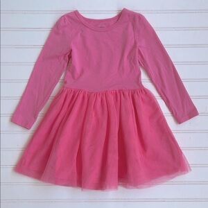 carters pink tulle dress Baby Ribbed Tulle Holiday Dress